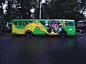 Vintage Trolleybuses Creatively Converted Into Colorful Community Art Spaces