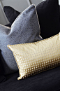 Decorative Cushions #Accessories #cushions #decoration #closeupshot #gold #grey…: 