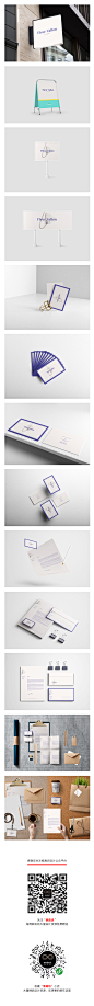 简洁时尚品牌VI设计logo名片信封信纸U盘纸杯帆布袋包装psd图层
