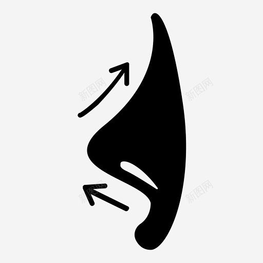 鼻子鼻腔手术图标 icon 标识 标志 UI图标 设计图片 免费下载 页面网页 平面电商 创意素材