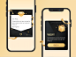 black&gold pop up for lottery draw : View on Dribbble