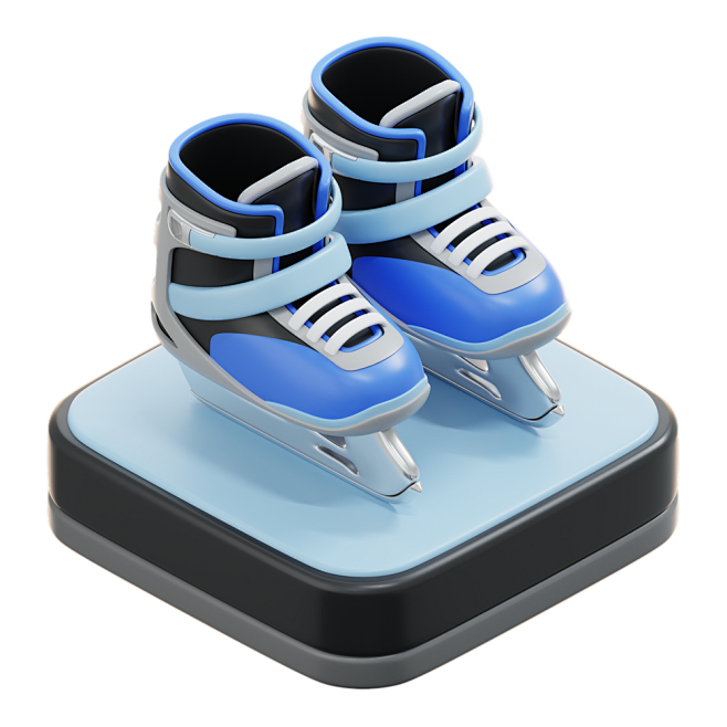 Ice Skater 3D Icon -...