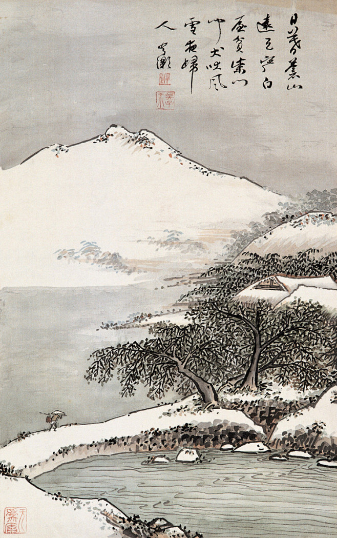 吴灏山水作品欣赏