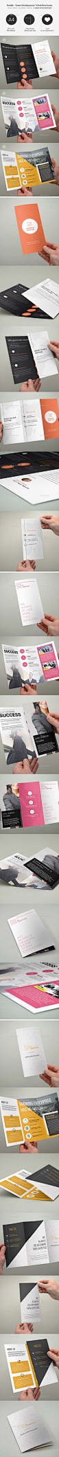 Bundle - Multipurpose Trifold Brochures PSD Template #design Download: http://graphicriver.net/item/bundle-multipurpose-trifold-brochures-20/13081156?ref=ksioks: 