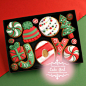 cakegirl 圣诞节礼物 手工饼干订制 糖霜饼干礼盒 joy字母可改-淘宝网