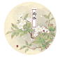 雨水-樂兮_24节气  花  水彩 古风 汉文化 中国风_涂鸦王国插画