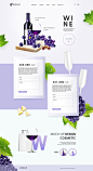 高端红酒葡萄酒网页PSD模板Wine web page PSD template#tiw251f5504 :  