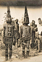 Africa | Kwoho dancers.  Edo region, Nigeria.  Early 1900s.  | Photographer;  Thomas Northcote.: