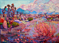 艺术家 Erin Hanson 的油画作品，她八岁开始学习油画，毕业于加州大学伯克利分校。她创造性的厚重笔触和独特而又迷人的用色形成了她独特的绘画风格。