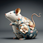 Behance 上的 十二生肖·中式花纹陶瓷艺术展品