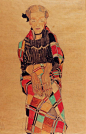 奥地利埃贡·席勒（Egon Schiele）油画作品欣赏