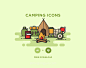 FREE - CAMPING ICONS :  