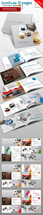 Corporate Brochure 12 pages 企业宣传册手册画册模板素材源文件-淘宝网
