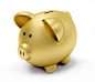 Golden Piggy Bank Isolated Over White Stock Illustration 37949665 _ Shutterstock