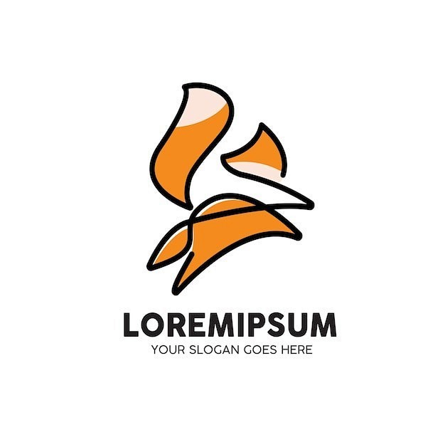 狐狸标志logo矢量图设计素材