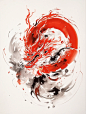 国风 国画——龙