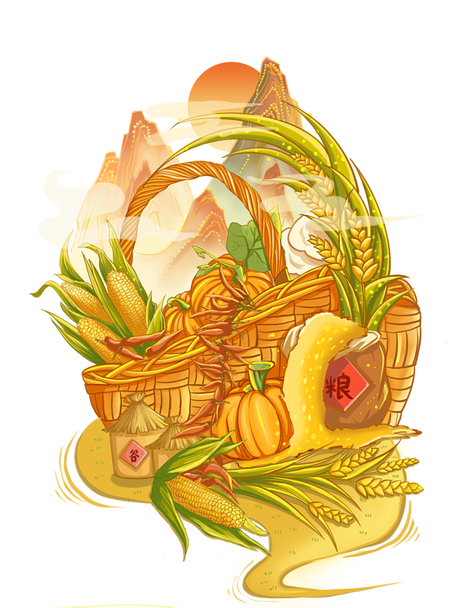 农民丰收节插画 2