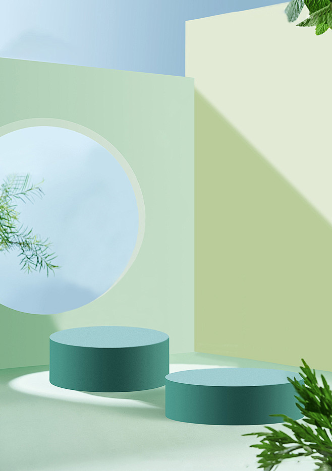 C4D场景#植物场景搭建---更多素材尽...