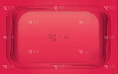 简单干净和清晰的红色渐变纸裁剪复制空间背景