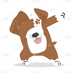 可爱的,狗,卡通,矢量,酷,泰国,哺乳纲,巴哥犬,哈巴狗,小的