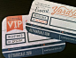 Yardsale Event VIP Cards designed by Sarah Mick (California)