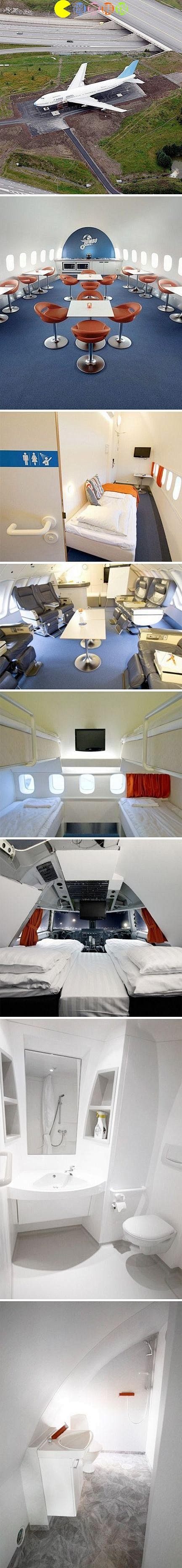 波音747被改造成了一个现代化的豪华酒店...