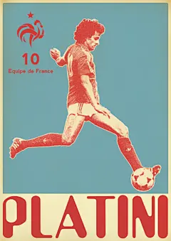 一套不错的复古风格足球明星海报设计（部分三）_大声设计