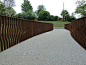 A darker image of the inside of Barnes Park bridge