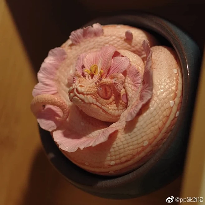 【起源 盛】白化花瓣树蟒 -花瓣网