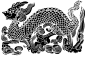 传统龙图腾图案纹样png素材