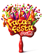 COCA-COLA - FAÇA A FESTA : Arte feita para a Coca-Cola na campanha faça a festa!