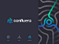 Confluera徽标安全抽象矢量简单技术现代品牌徽标