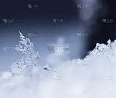 雪花，雪花上的小雪花