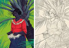 Muhammed Sajid是来自海华社的印度籍插画师，他的作品灵感大部分来源于生活中。他勤奋刻苦，风格多变，每天都在创作练习中，是我们其他设计师学习的榜样。他曾说过一句话：“艺术创作就是我的生命！”   插画人物