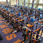 Photo shared by Life Fitness on September 18, 2021 tagging @clemsonfb, and @hammerstrengthofficial. May be an image of indoor.
