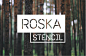 Roska镂空字体-古田路9号-品牌创意/版权保护平台