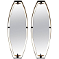 Pair of Hexagonal Italian Mirrors | 1stdibs.com