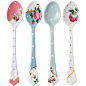 Royal Albert New Country Roses Vintage Mix Set of 4 Ceramic Spoons found on Polyvore: 