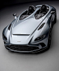 aston martin V12 speedster supercar debuts with no roof or windshield :