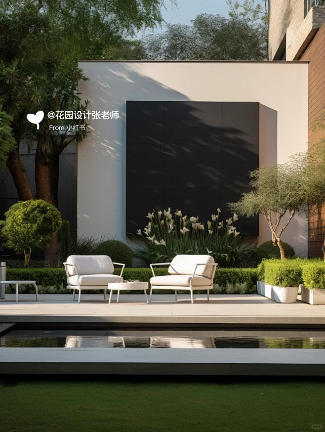 花园设计灵感|现代轻奢庭院-花瓣网