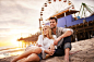 happy romantic couple at santa monica during sunset by Joshua Resnick on 500px