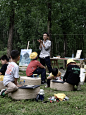 一日秦岭自然课，来营地听李博士讲年轮