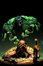 Bruce Banner deals with the Hulk by Mike Deodato Jr.