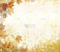 向量秋天的背景。