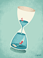 Editorial illustrations for Redbook 2 : Editorial illustrations for Rebook magazine, about useful time-saving tips.