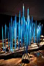 vibrantly colored hand-blown glass gardens by dale chihuly