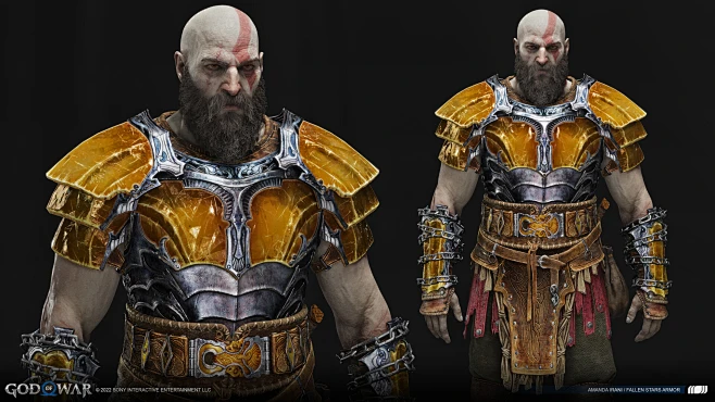 {游戏系列}美国God of War:战神（UI,角色，场景）-花瓣网
