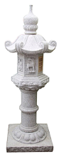 This Kasuga Japanese stone lantern, artfully crafted from a natural granite stone, will help you create an authentic feel of the Japanese garden in your outdoor area.