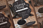 咖啡馆传单和海报模板Coffee Cafe Flyer and Poster Template 467lac