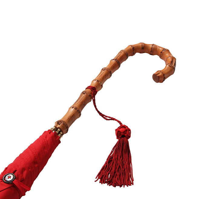 FOX UMBRELLAS 女士竹节长柄...
